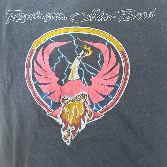 VINTAGE Rossington Collins Band Original Concert Large T-shirt 1980 Debut Tour - Picture 5 of 8